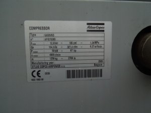 SPREZARKA-SRUBOWA-ATLAS-COPCO-GA50VSDFF-50Kw-Model-GA50vsdff