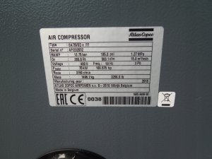 SPREZARKA-SRUBOWA-ATLAS-COPCO-GA75VSD-FF-75Kw-2018r-FALOWNIK-OSUSZACZ-Cisnienie-maksymalne-12-75-bar
